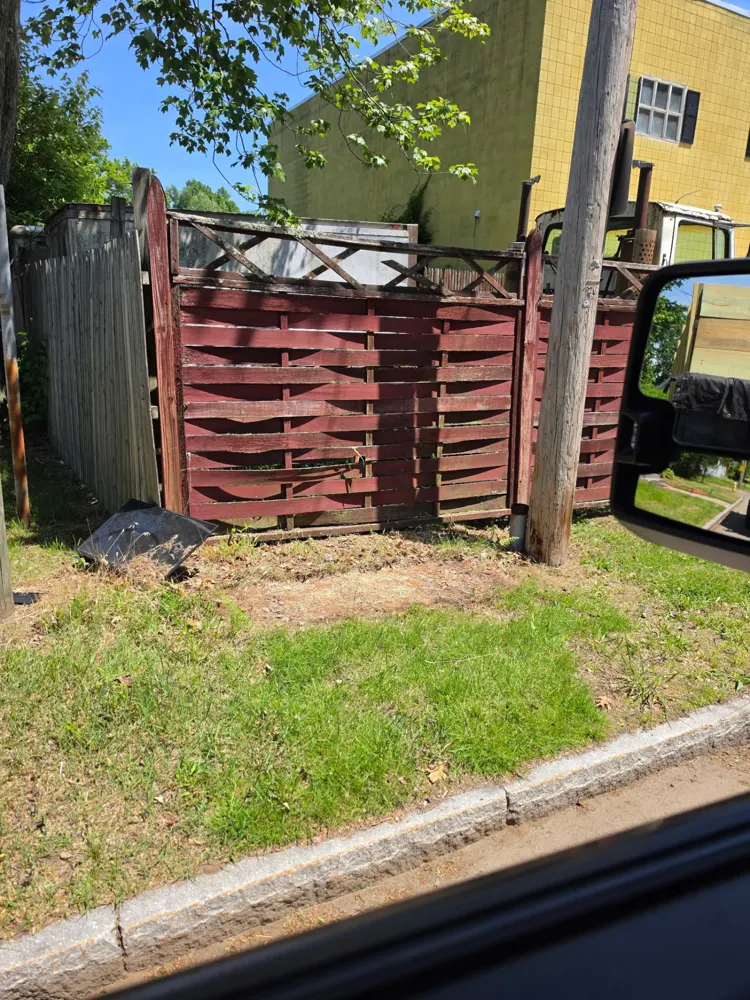 After: curbside couch picked up — Pioneer Valley Junk Removal job