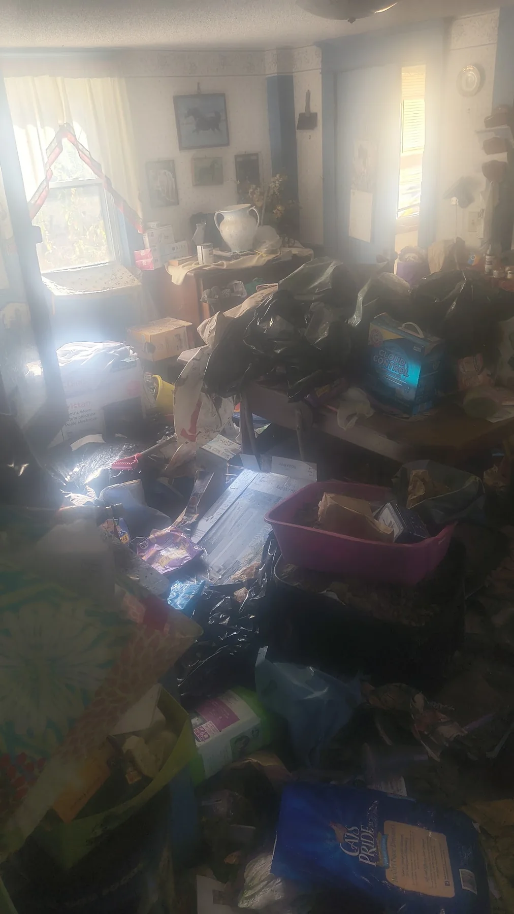 Room before a Pioneer Valley property cleanout